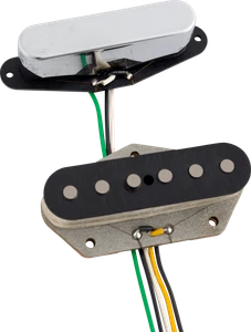 Fender Jason Isbell Telecaster® Pickup Set - Bridge: Black, Neck: Chrome, Set