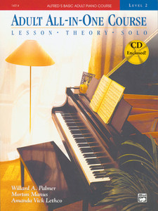 Alfred's Basic Adult All-in-One Course, Book 2 - Piano Book & CD