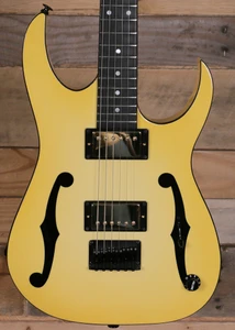 Ibanez Paul Gilbert Signature PGM1000T Electric Guitar Aged Cream Burst w/ Case