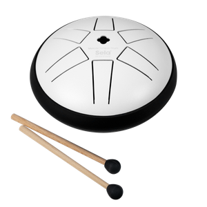 Sela SE351 Melody Tongue Drum 5.5 in. B Major Pentatonic - White - 1
