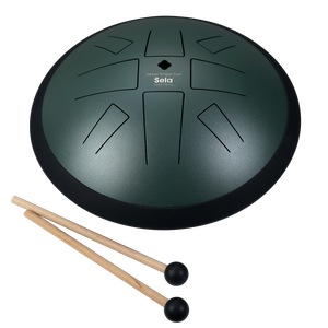 Sela SE373 Melody Tongue Drum 10 in. C Golden Gate - Dark Green - 1