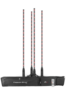Chauvet DJ Freedom Stick X4 Battery-Powered LED Stick 4-Pack with Remote and Carry Bag