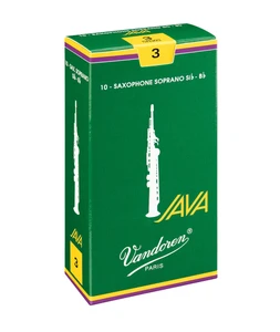 Vandoren Java Soprano Saxophone Reeds - Strength 2.5 - Box of 10