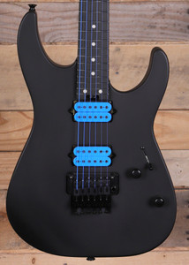 Charvel USA Custom Shop DK24 2H FR Electric Guitar Blue on Black w/ Case