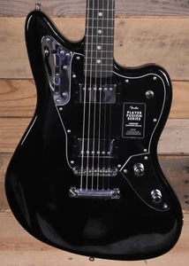 Fender Limited Edition Player Fusion Jaguar Baritone Electric Guitar Black w/ Gigbag