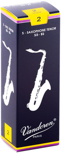 Vandoren Traditional Size 3.5 Tenor Saxophone Reeds - 5 Pack