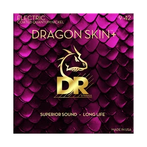 DR Strings Dragon Skin+ Quantum Nickel Coated Electric Guitar Strings - Light .009-.042