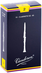 Vandoren Traditional Size 2.5 Clarinet Reeds - 10 Pack