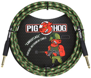 Pig Hog "Camouflage" Instrument Cable 10ft Pig Hog "Camouflage" Instrument Cable 10ft