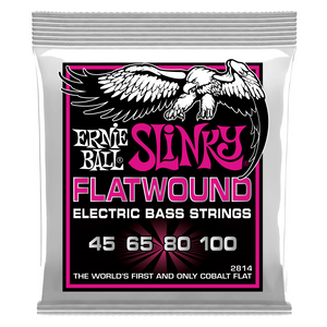 Ernie Ball Super Slinky Flatwound Electric Bass Strings - 45-100 Gauge Ernie Ball Super Slinky Flatwound Electric Bass Strings - 45-100 Gauge