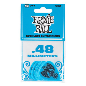 Ernie Ball .48mm Blue Everlast Picks 12-Pack Ernie Ball .48mm Blue Everlast Picks 12-Pack