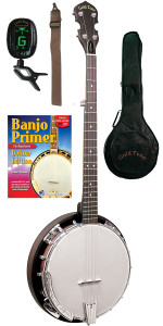 Gold Tone CC-BG Cripple Creek Banjo Bluegrass Starter Pack Gold Tone CC-BG Cripple Creek Banjo Bluegrass Starter Pack