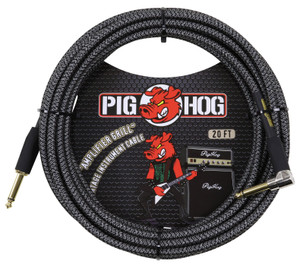 Pig Hog "Amp Grill" 20ft Right Angle Instrument Cable