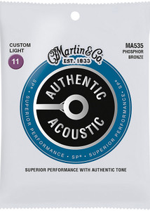 Martin MA535 Authentic Acoustic SP Phosphor Bronze Custom Light Martin MA535 Authentic Acoustic SP Phosphor Bronze Custom Light