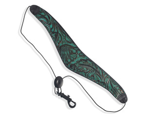 Levy's 2.5" Wide Deluxe Jade Saxophone Strap Turquoise/Black Levy's 2.5" Wide Deluxe Jade Saxophone Strap Turquoise/Black