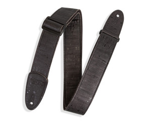 Levy's Specialty Series Solid Black Cork Black Guitar Strap