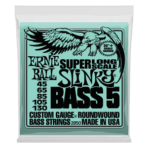 Ernie Ball P02850 5-String Super Long Scale Slinky Bass Strings Ernie Ball P02850 5-String Super Long Scale Slinky Bass Strings