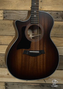 Taylor 324ce Left Handed Acoustic/Electric Guitar Shaded Edge Burst w/ Case