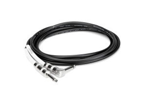 Hosa GTR-220R 20ft Guitar Cable - Straight to Right Angle Hosa GTR-220R 20ft Guitar Cable - Straight to Right Angle
