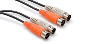 Hosa MID-203 3m Dual MIDI Cable - Dual 5-pin DIN to Same Hosa MID-203 3m Dual MIDI Cable - Dual 5-pin DIN to Same
