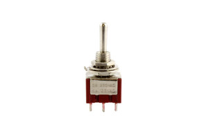 All Parts EP-4181-010 On-On Round Bat Mini Switch - Chrome