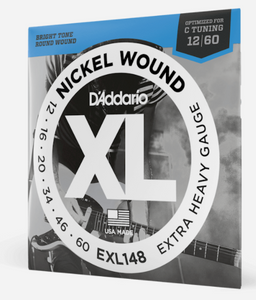 D'Addario EXL148 Nickel Wound Electric Guitar Strings - Extra Heavy, 12-60