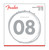 Fender Super 250 Guitar Strings, Nickel Plated Steel, Ball End, 250XS Gauges .008-.038