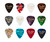 Fender 351 Celluloid Medley Guitar Picks - 12 Pack