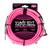 Ernie Ball 10ft Braided Straight/Angle Instrument Cable - Neon Pink
