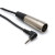 Hosa XVM110M Right-Angle Stereo 3.5mm Male Headphone to XLR Male Extension Cable 10 ft.