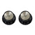 Allparts PK-3292-023 Reflector Tone Knobs, 2 pieces