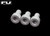 FU-TONE Titanium Nut Clamping Screw Set (3) - White FU-TONE Titanium Nut Clamping Screw Set (3) - White