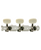 Saga Golden Gate F-2100 Classical Guitar Tuners – 2 Planks (3+3) – Chrome