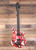 EVH Limited Edition Wolfgang Special Striped Series Electric Guitar Red w/ Black & White Stripes & Gigbag