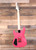 FU Pro Guitar Britt Lightning Signature Electric Guitar Hot Pink With White Leopard w/ Gigbag