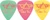 Ibanez Steve Vai Signature Model Picks, Teardrop Shape, 1.0mm Polyacetal, Green/Pink/Yellow 3-Pack assortment - 2