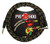 Pig Hog Vintage Series Rasta Stripes Instrument Cable - 10 ft Right Angle - 1