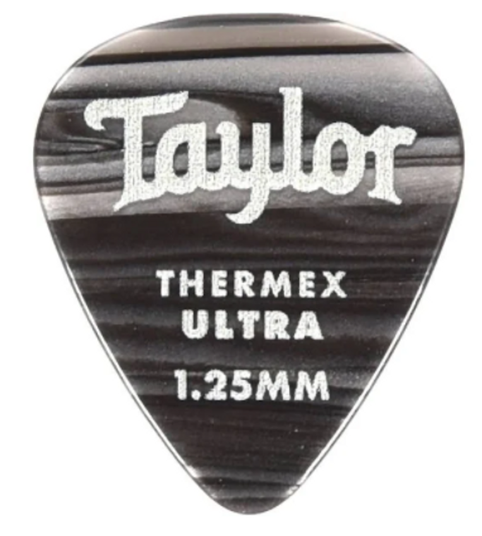 Taylor 80717 Premium 351 1.25mm Thermex Ultra Picks 6 Pack - Black Onyx