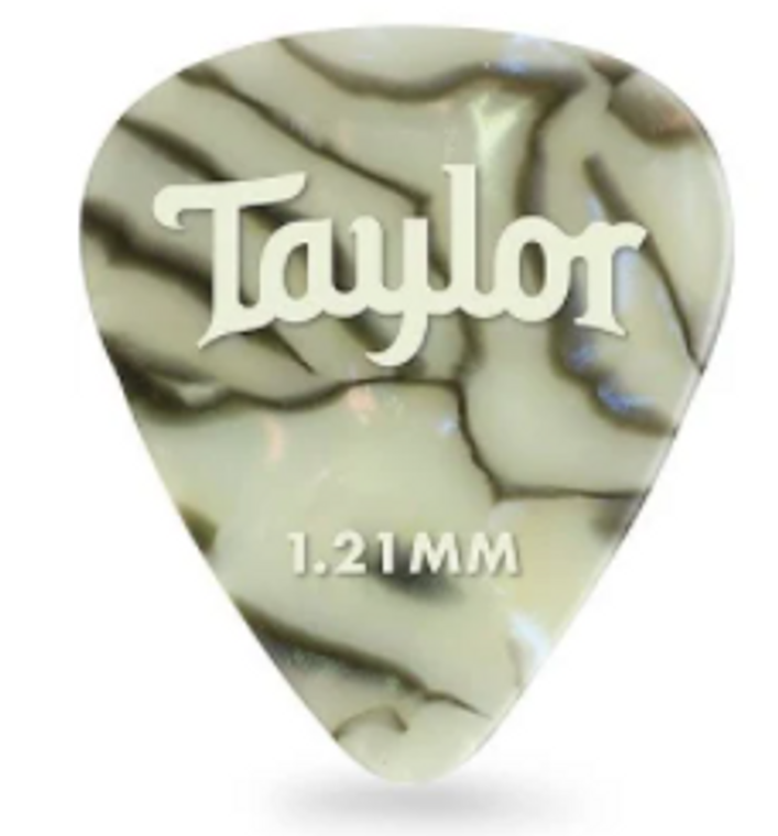 Taylor 80737 Celluloid 351 1.21mm Picks 12 Pack - Abalone