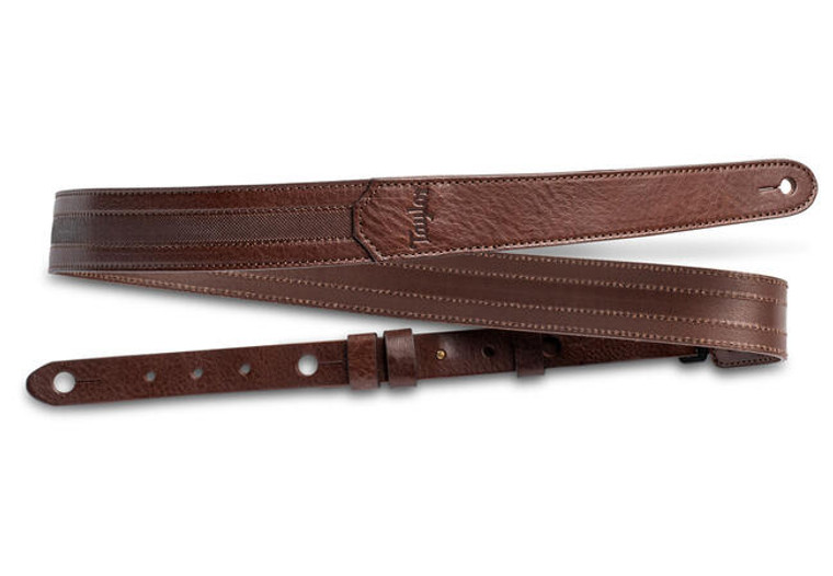 Taylor 4205-15 1.5" Slim Leather Guitar Strap - Chocolate Brown