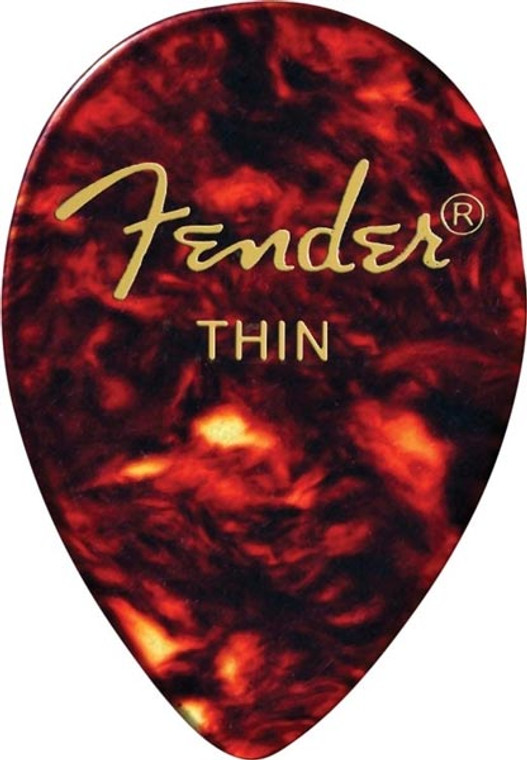 Fender 358 Shape Classic Thin Celluloid Picks, 12-Pack