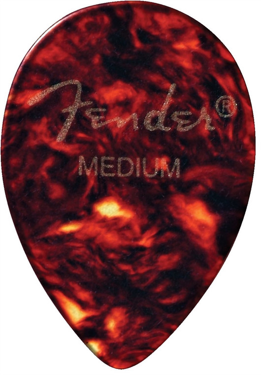Fender 358 Shape Classic Medium Celluloid Picks, 12-Pack
