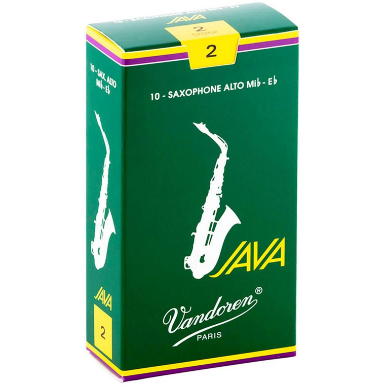 Vandoren Java Alto Saxophone Reeds Strength 2 - 10 Pack