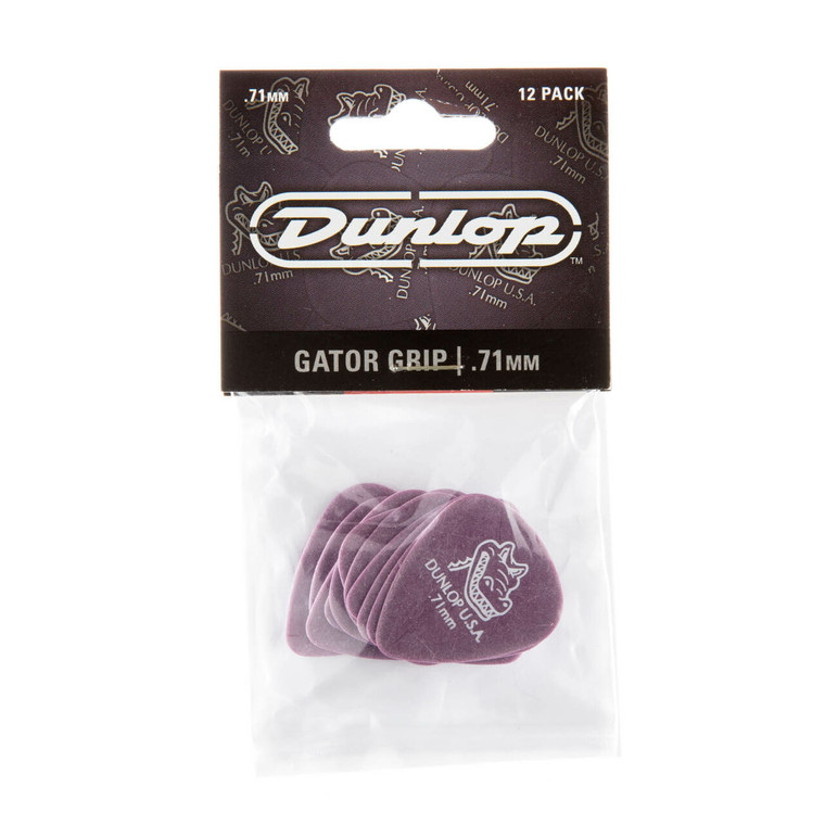 Dunlop Gator Grip Guitar Picks .71mm - 12 Pack
