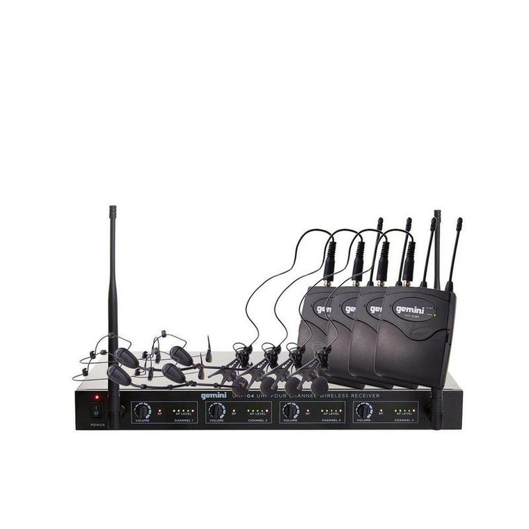 Gemini UHF-04HL Wireless Mic System