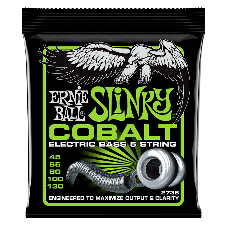 Ernie Ball Slinky Cobalt Electric Bass Strings - 45-130 Gauge