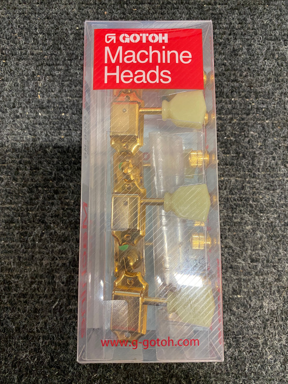 Gotoh Vintage Style Locking Tuning Machines - Gold, 6 Pack