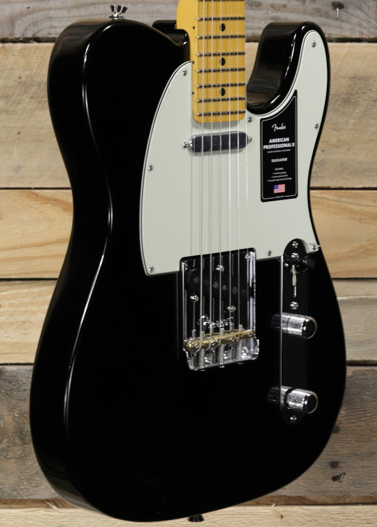 Fender American Professional II Telecaster Black w/ Case & Maple Fingerboard