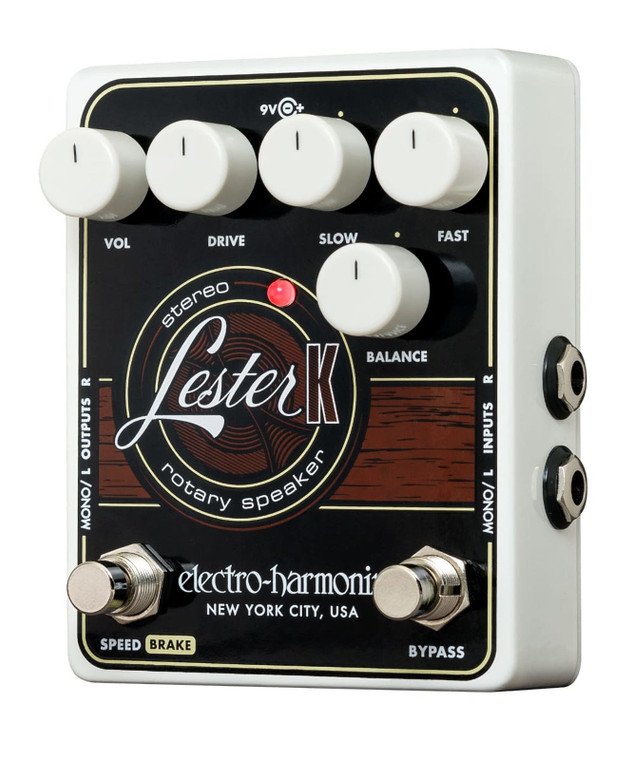 Electro-Harmonix Lester K Stereo Rotary Speaker Emulator Pedal