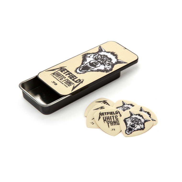 Dunlop Hetfield's White Fang Pick Tin .73MM 6 Pack